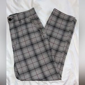 American eagle straight leg plaid pants